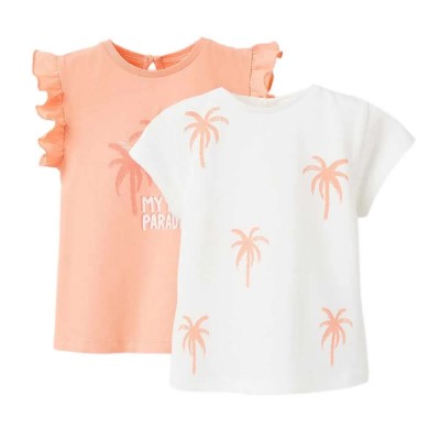 тениска,детски,тениски,zippy,3107124602,short,sleeve,t,shirt,2,units,white,orange,(orange)