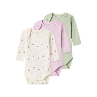 детски,облекла,за,момичета,name,it,dot,long,sleeve,body,3,units,multicolor,(jet,stream)