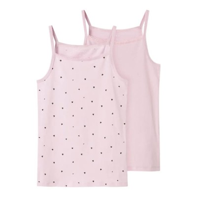 тениска,детски,пижами,name,it,hearts,sleeveless,pyjama,t,shirt,2,units,pink,(winsome,orchid)