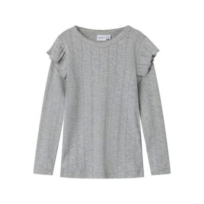 тениска,детски,тениски,name,it,julia,slim,long,sleeve,t,shirt,grey,melange,(grey)