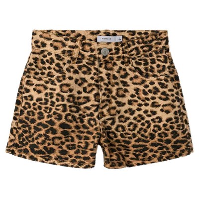 къси,панталони,детски,панталони,name,it,rose,4444,high,waist,denim,shorts,brown,(silver,mink,leopard)