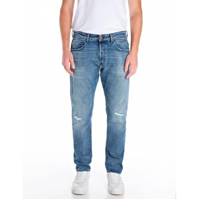 дънки,мъжки,панталони,replay,m1008r.000.72781r,jeans,medium,blue,(blue)