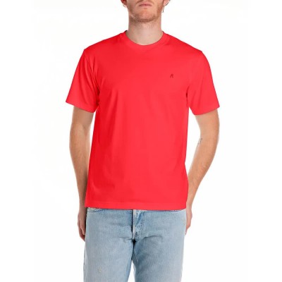тениска,мъжки,тениски,replay,m3015.000.2660,short,sleeve,t,shirt,imperial,red,(red)