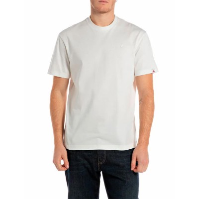 тениска,мъжки,тениски,replay,m3016.000.23804,short,sleeve,t,shirt,natural,white,(white)