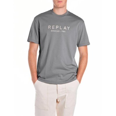 тениска,мъжки,тениски,replay,m3019.000.22662,short,sleeve,t,shirt,grey,military,(grey)