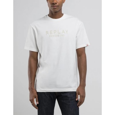 тениска,мъжки,тениски,replay,m3019.000.22662,short,sleeve,t,shirt,white