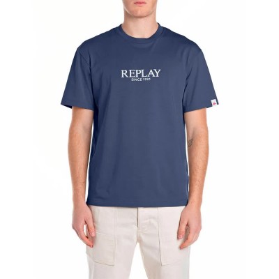 тениска,мъжки,тениски,replay,m3031.000.2660,short,sleeve,t,shirt,medium,blue,(blue)