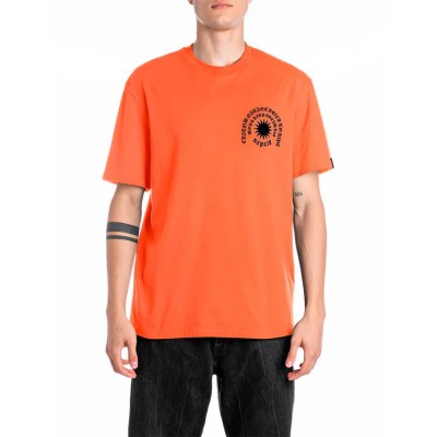 тениска,мъжки,тениски,replay,m3055.000.2660,short,sleeve,t,shirt,carrot,(orange)