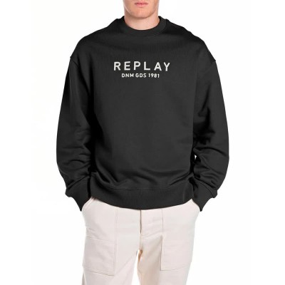 блуза,мъжки,пуловери,replay,m3075.000.23802,sweatshirt,black