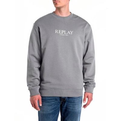 блуза,мъжки,пуловери,replay,m3076.000.23802,sweatshirt,grey