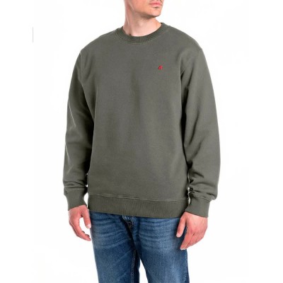 блуза,мъжки,пуловери,replay,m3106.000.23808,sweatshirt,soft,military,(grey)