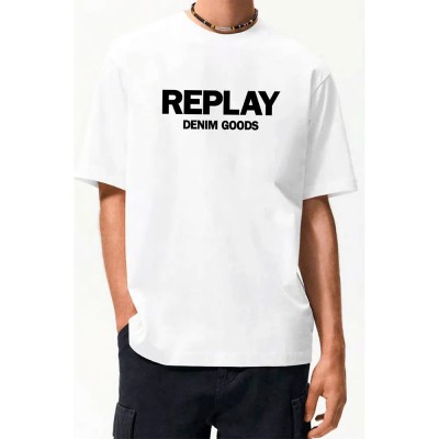 тениска,мъжки,тениски,replay,m3131.000.2660,short,sleeve,t,shirt,white,(natural,white)