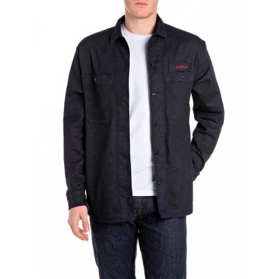 риза,с,дълъг,ръкав,мъжки,ризи,replay,m4145r.000.87584a,long,sleeve,shirt,black