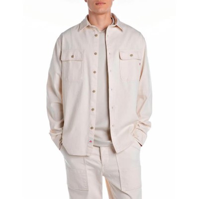 риза,с,дълъг,ръкав,мъжки,ризи,replay,m4147.000.840048a,long,sleeve,shirt,ecrù,(beige)