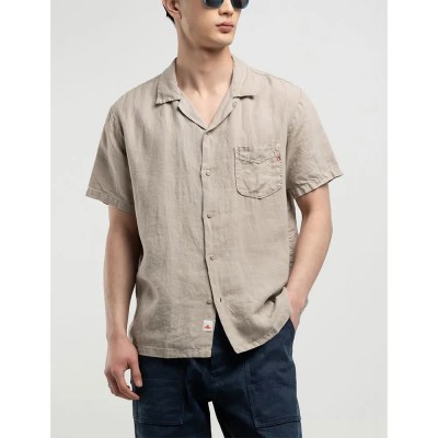 риза,с,къс,ръкав,мъжки,ризи,replay,m4157.000.81388b,short,sleeve,shirt,beige,(stone)