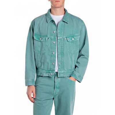 яке,мъжки,якета,replay,m8z1.000.8580099,denim,jacket,green,powder,(green)
