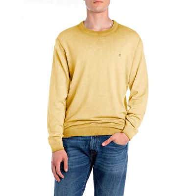 блуза,мъжки,пуловери,replay,uk4705.000.g20785a,sweater,tuscany,yellow,(yellow)