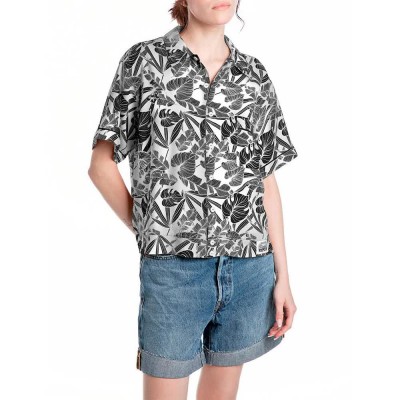 риза,с,къс,ръкав,дамски,ризи,replay,w2173.000.75014,short,sleeve,shirt,white,(black,natural,white)