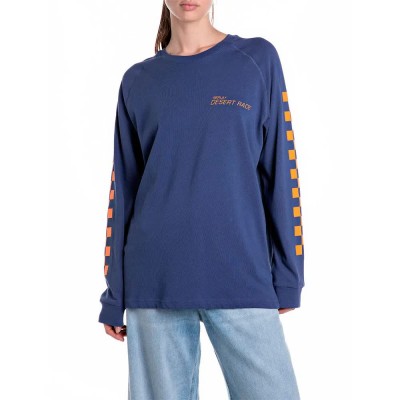 тениска,дамски,тениски,replay,w3393.000.23792p,long,sleeve,t,shirt,blue