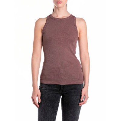 тениска,дамски,тениски,replay,w3415.000.22839g,sleeveless,t,shirt,burlwood,(brown)