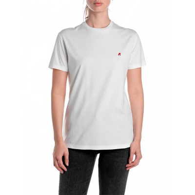 тениска,дамски,тениски,replay,w3566b.000.2660,short,sleeve,t,shirt,white,(natural,white)