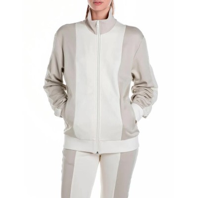 блуза,дамски,блузи,replay,w3454.000.23800,full,zip,sweatshirt,beige