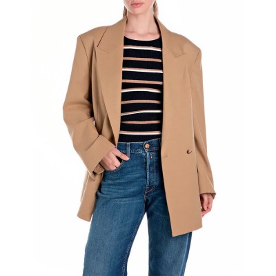 сако,дамски,сака,replay,w7895.000.85168,blazer,tan,(brown)