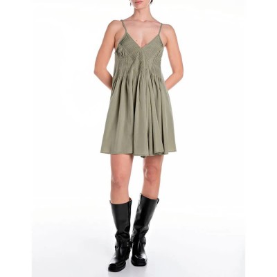 рокля,дамски,поли,и,рокли,replay,w9151.000.85162,sleeveless,short,dress,green
