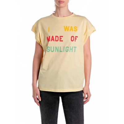 тениска,дамски,тениски,replay,w3377a.000.20994,short,sleeve,t,shirt,yellow,(goldenrod,yellow)