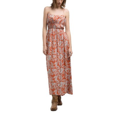 рокля,дамски,поли,и,рокли,replay,w9168.000.75014,sleeveless,long,dress,brick,water,(orange)