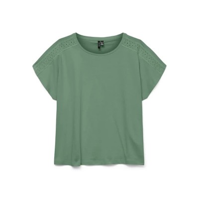 тениска,дамски,тениски,vero,moda,emmy,short,sleeve,t,shirt,hedge,green,(green)