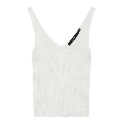 тениска,дамски,тениски,vero,moda,glory,rib,sleeveless,t,shirt,white,(cloud,dancer)