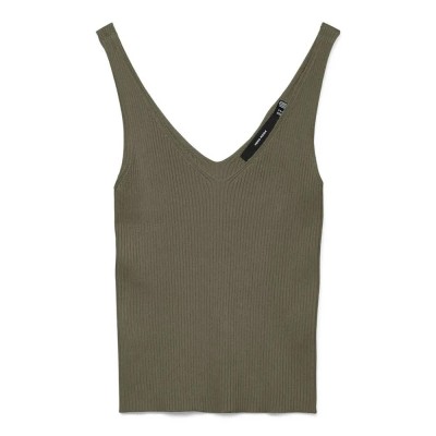 тениска,дамски,тениски,vero,moda,glory,rib,sleeveless,t,shirt,kalamata,(green)