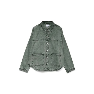 яке,дамски,якета,и,палта,vero,moda,jamie,denim,jacket,laurel,wreath,washed,(green)