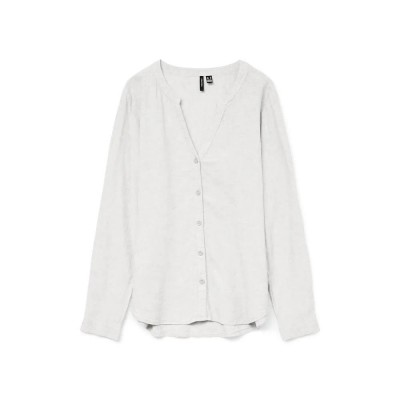 риза,с,дълъг,ръкав,дамски,блузи,дамски,ризи,vero,moda,linn,long,sleeve,shirt,snow,white,(white)