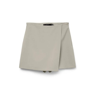 пола,дамски,поли,и,рокли,vero,moda,melina,solid,high,waist,short,skirt,silver,lining,(beige)