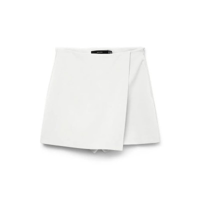 пола,дамски,поли,и,рокли,vero,moda,melina,solid,high,waist,short,skirt,snow,white,(white)