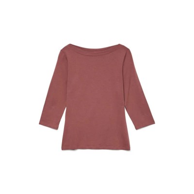 тениска,дамски,тениски,vero,moda,panda,modal,3,4,sleeve,t,shirt,rose,brown,(brown)