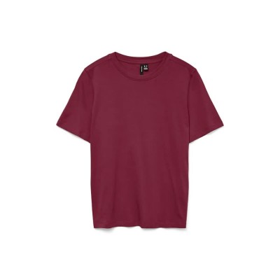 тениска,дамски,тениски,vero,moda,paulina,short,sleeve,t,shirt,tibetan,red,(red)