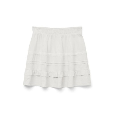 пола,дамски,поли,и,рокли,vero,moda,pretty,short,skirt,white,(snow,white)