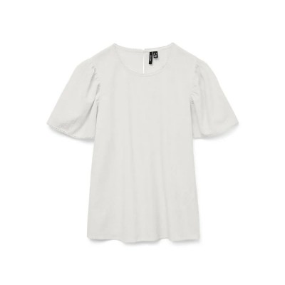 дамски,блузи,дамски,ризи,vero,moda,pretty,short,sleeve,blouse,white,(snow,white)