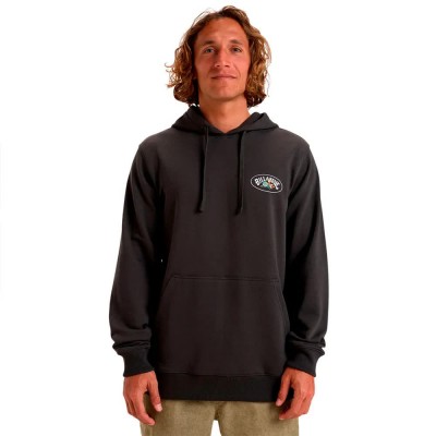 суичър,мъжки,пуловери,billabong,foundation,hoodie,raven,(black)