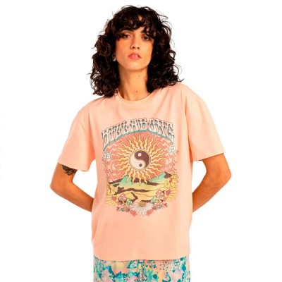 тениска,дамски,тениски,billabong,in,the,balance,short,sleeve,t,shirt,orange,(soft,peach)