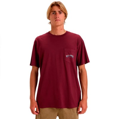 тениска,мъжки,тениски,billabong,stacked,arch,pkt,short,sleeve,t,shirt,plum,(purple)