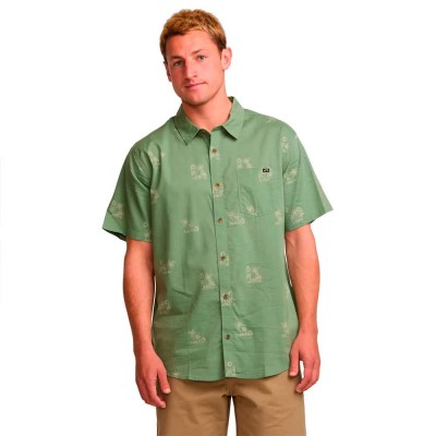 риза,с,къс,ръкав,мъжки,ризи,billabong,sundays,mini,short,sleeve,shirt,green,(moss)