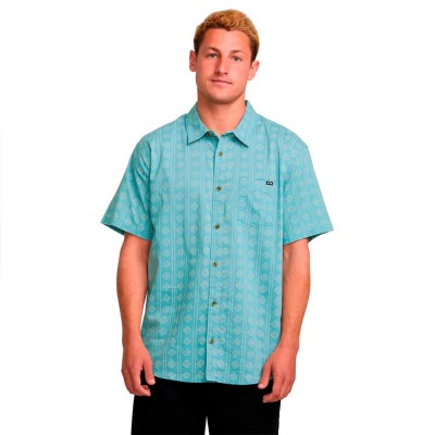 риза,с,къс,ръкав,мъжки,ризи,billabong,sundays,mini,short,sleeve,shirt,washed,blue,(blue)