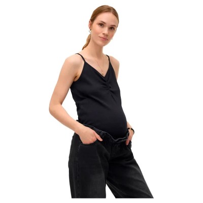 тениска,дамски,тениски,mamalicious,emily,strap,sleeveless,v,neck,t,shirt,black