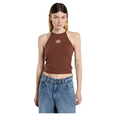тениска,дамски,тениски,dickies,chain,lake,vest,sleeveless,t,shirt,brown,(cappuccino)