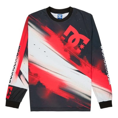 блуза,мъжки,пуловери,dc,shoes,burn,out,sweater,racing,red,(black)