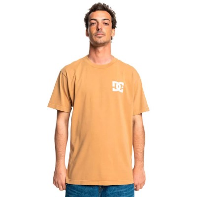 тениска,мъжки,тениски,dc,shoes,line,up,short,sleeve,t,shirt,yellow,(medal,bronze,acid,wash)
